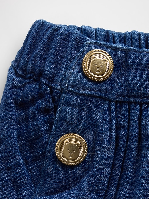 Image number 3 showing, Cotton Gauze Denim Sailor Bloomers