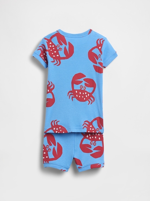 Image number 2 showing, Baby & Toddler Organic Brushed Cotton Crab PJ Short Set