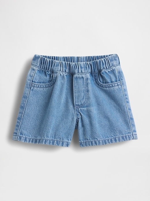 Image number 1 showing, Baby Bear Pocket Pull-On Denim Shorts