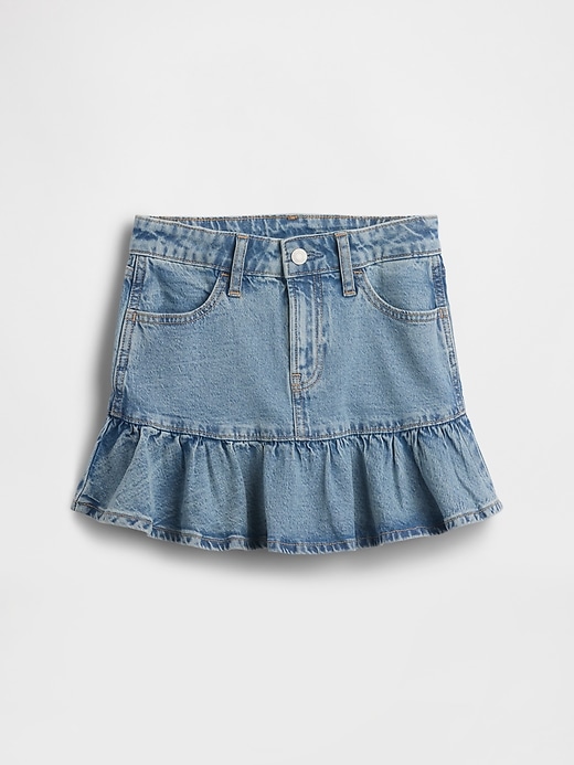 Image number 2 showing, Kids Denim Ruffle Skirt