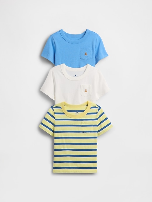 Image number 1 showing, Baby & Toddler Mix & Match Pocket T-Shirt (3-Pack)