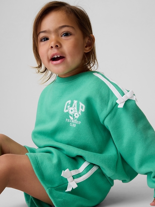 Image number 1 showing, Baby & Toddler VintageSoft Bow Logo Sweat Set