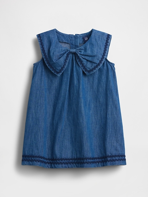 Image number 2 showing, Baby & Toddler Denim Sailor Dress