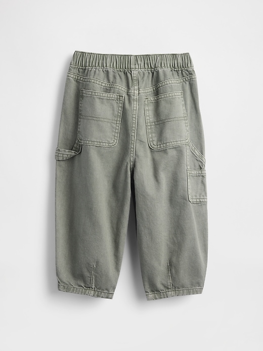 Image number 2 showing, Baby & Toddler Pull-On Barrel Carpenter Jeans