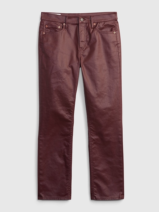 Image number 1 showing, Mid Rise Vintage Slim Coated Jeans