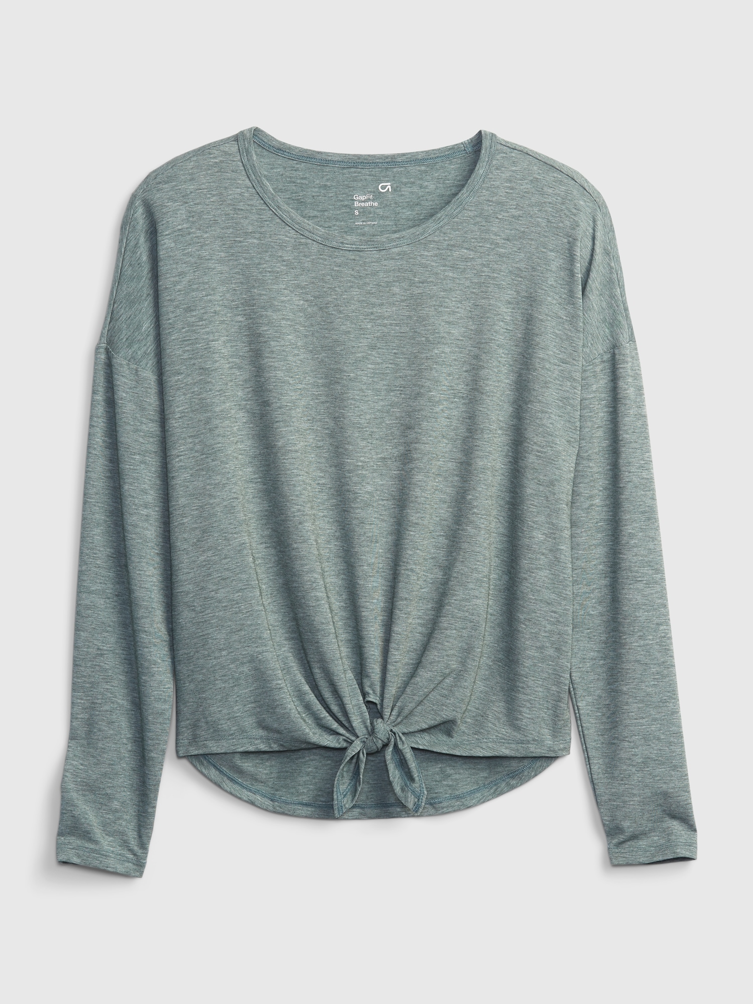 HAUT FIT BREATHE À OURLET ASYMÉTRIQUE NOUÉ À L'AVANT