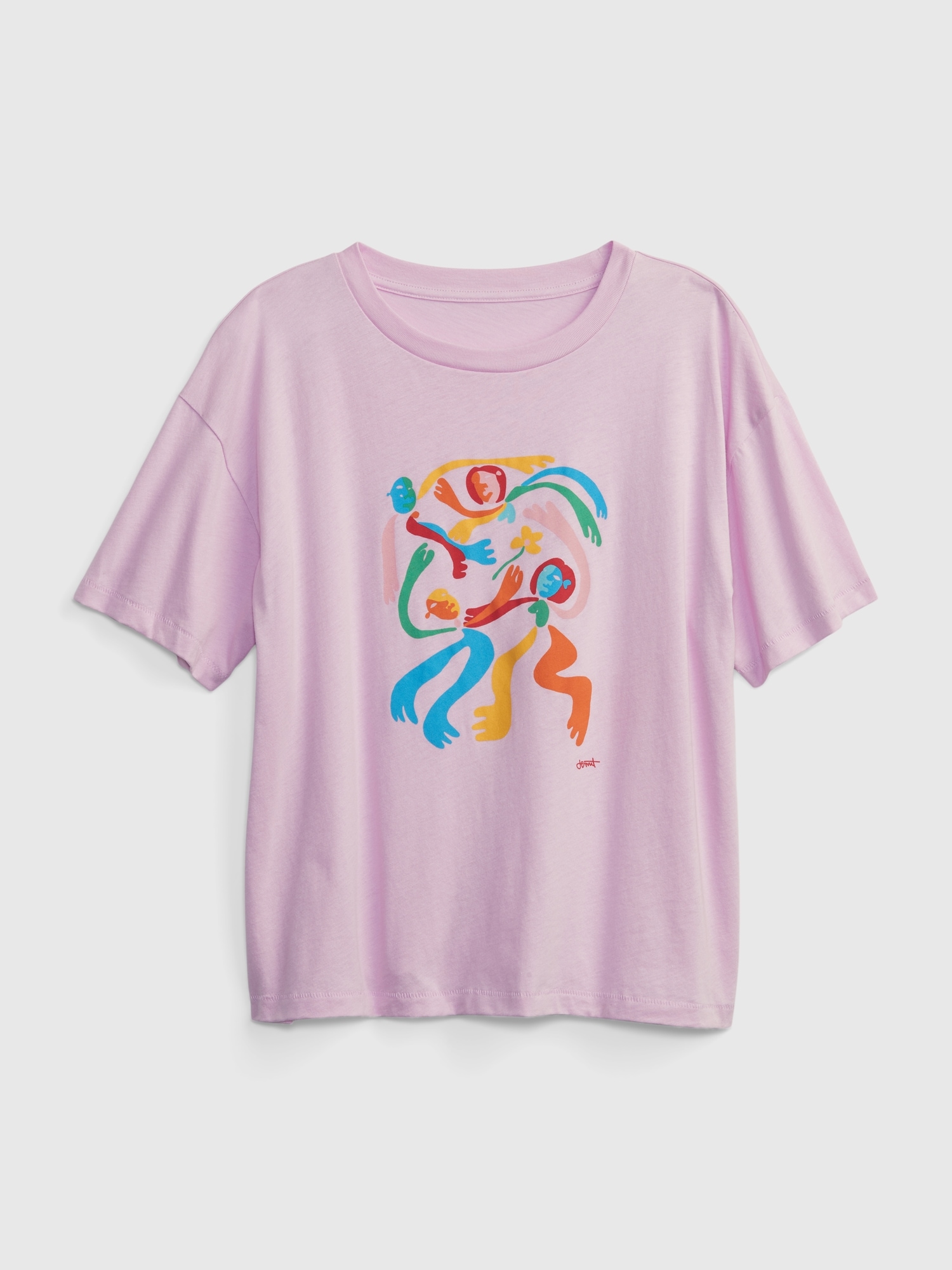 T-SHIRT 100 % COTON BIOLOGIQUE À IMPRIMÉ GAP X DEMIT OMPHROY