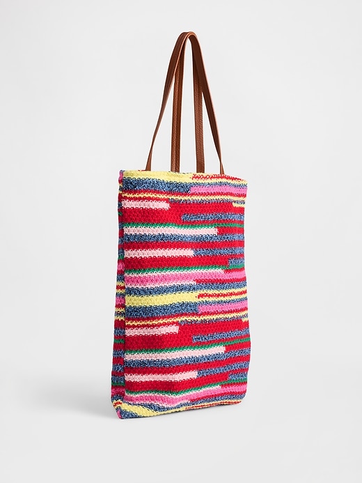 Image number 3 showing, Crochet Tote Bag