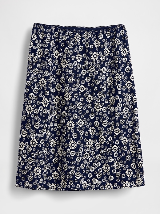 Image number 5 showing, Linen-Blend Bias-Cut Skirt