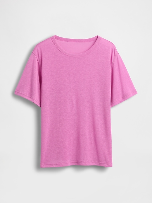 Image number 4 showing, Linen-Blend Relaxed T-Shirt