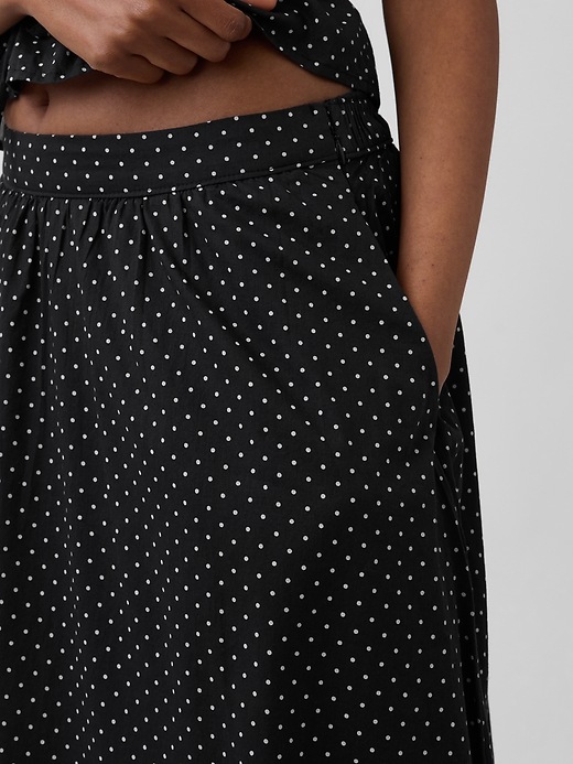 Image number 4 showing, Dotted Voile Maxi Skirt