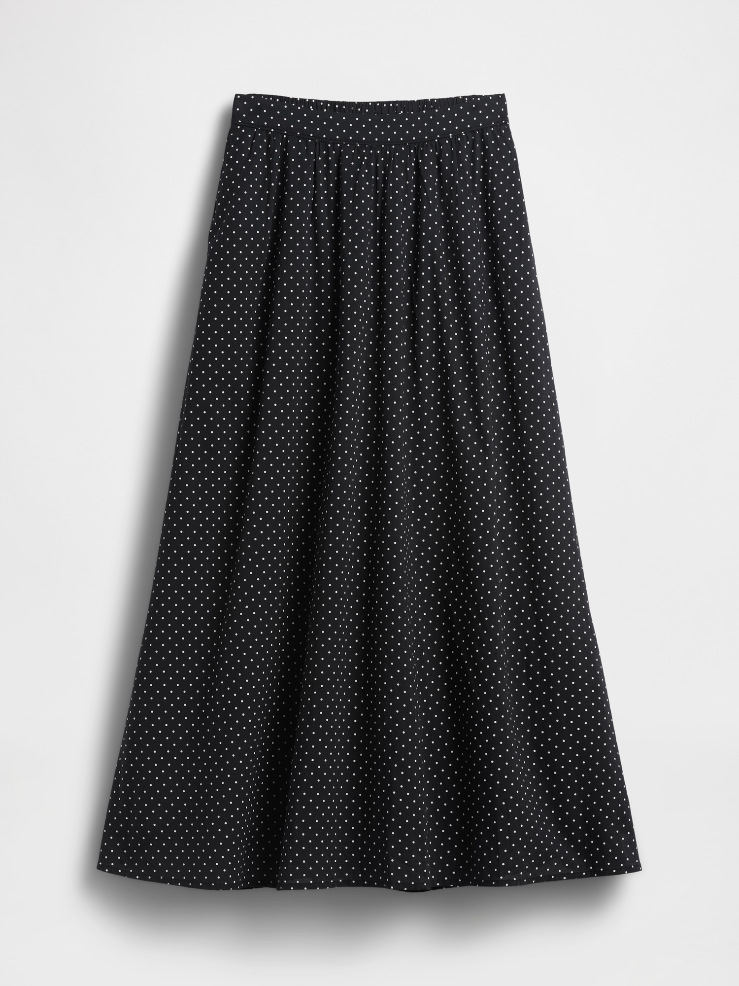 Dotted Voile Maxi Skirt