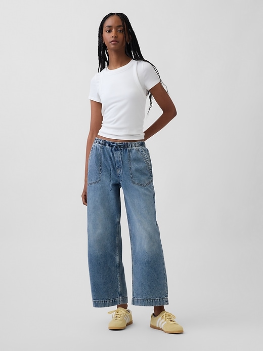 Image number 1 showing, Low Rise '90s Loose Easy Crop Jeans