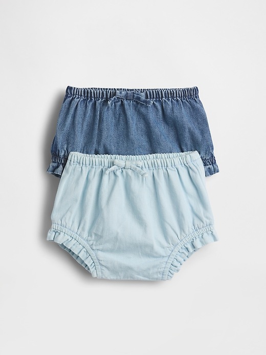 Image number 1 showing, Baby Denim Bloomers (2-Pack)