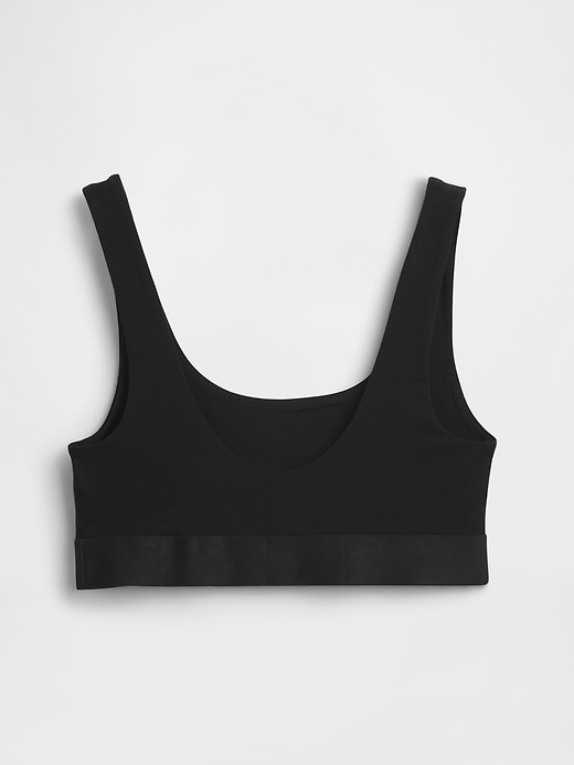 Image number 6 showing, Organic Stretch Cotton Gap Logo Bralette