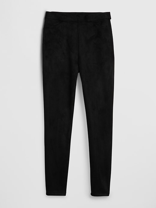 Image number 1 showing, High Rise Vegan Suede Leggings