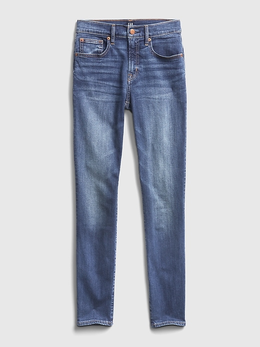 Image number 1 showing, Mid Rise True Skinny Jeans with Washwell