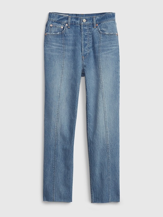 Image number 1 showing, High Rise Cheeky Straight Jeans