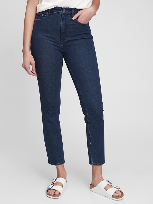 Image number 2 showing, Sky High Rise Vintage Slim Jeans with Washwell