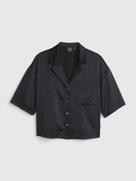 Image number 1 showing, Satin PJ Shirt