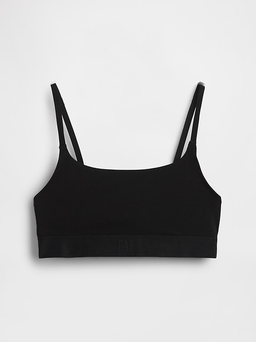 Image number 1 showing, Organic Stretch Cotton Logo Bralette