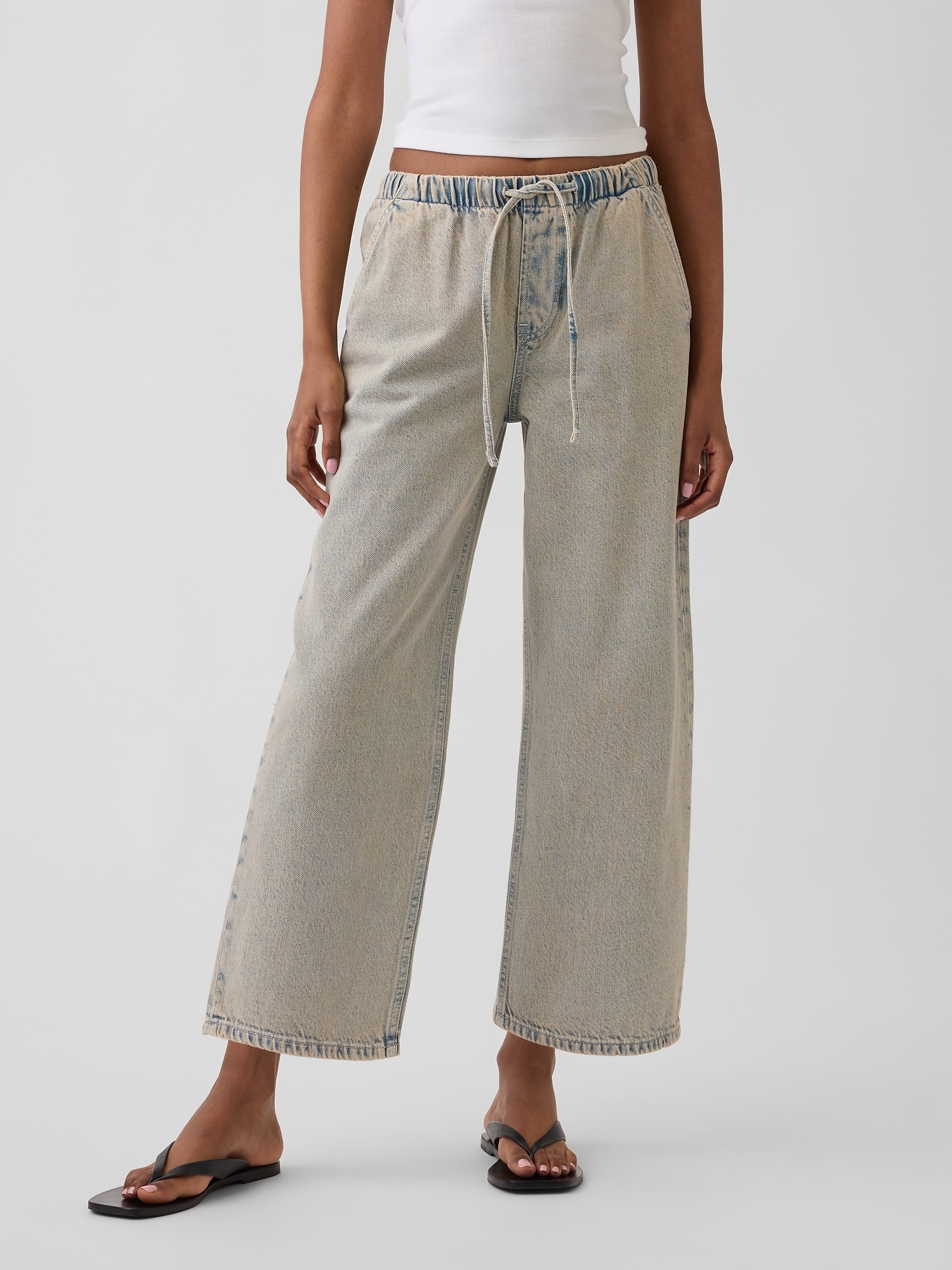 Low Rise '90s Loose Easy Crop Jeans