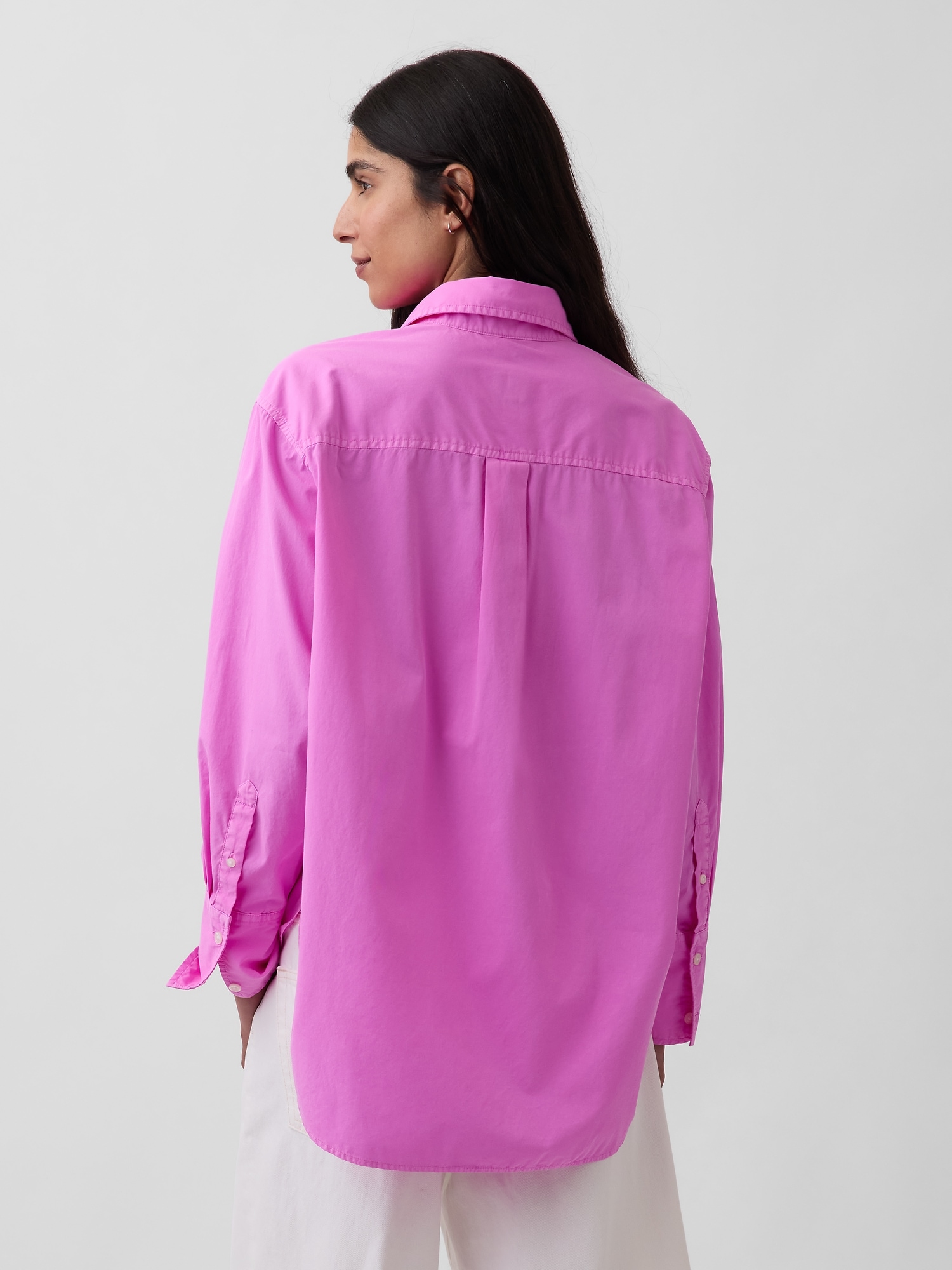 Organic Cotton Poplin Big Shirt