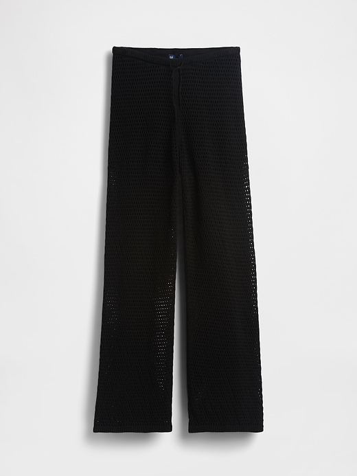 Image number 7 showing, 100% Cotton Crochet Sweater Pants