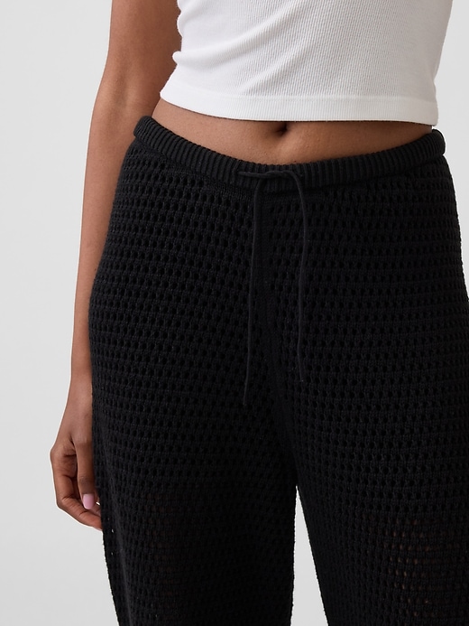 Image number 5 showing, 100% Cotton Crochet Sweater Pants