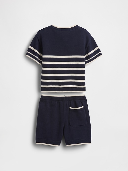 Image number 3 showing, Baby & Toddler Henley Stripe Sweater Set