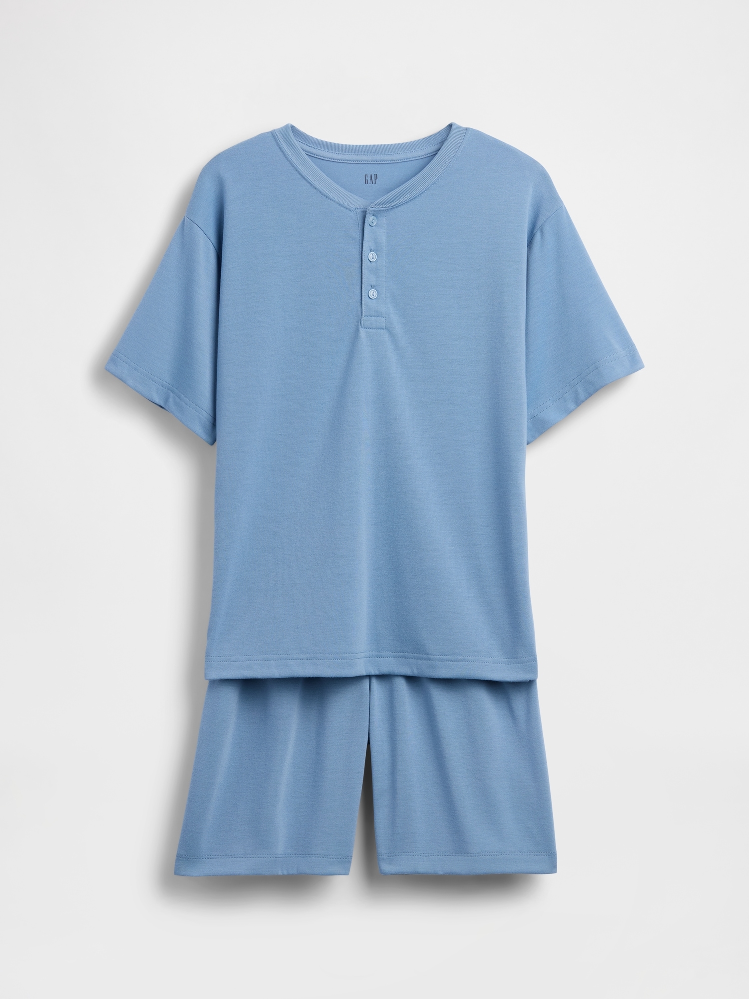 Kids Recycled Henley PJ Set
