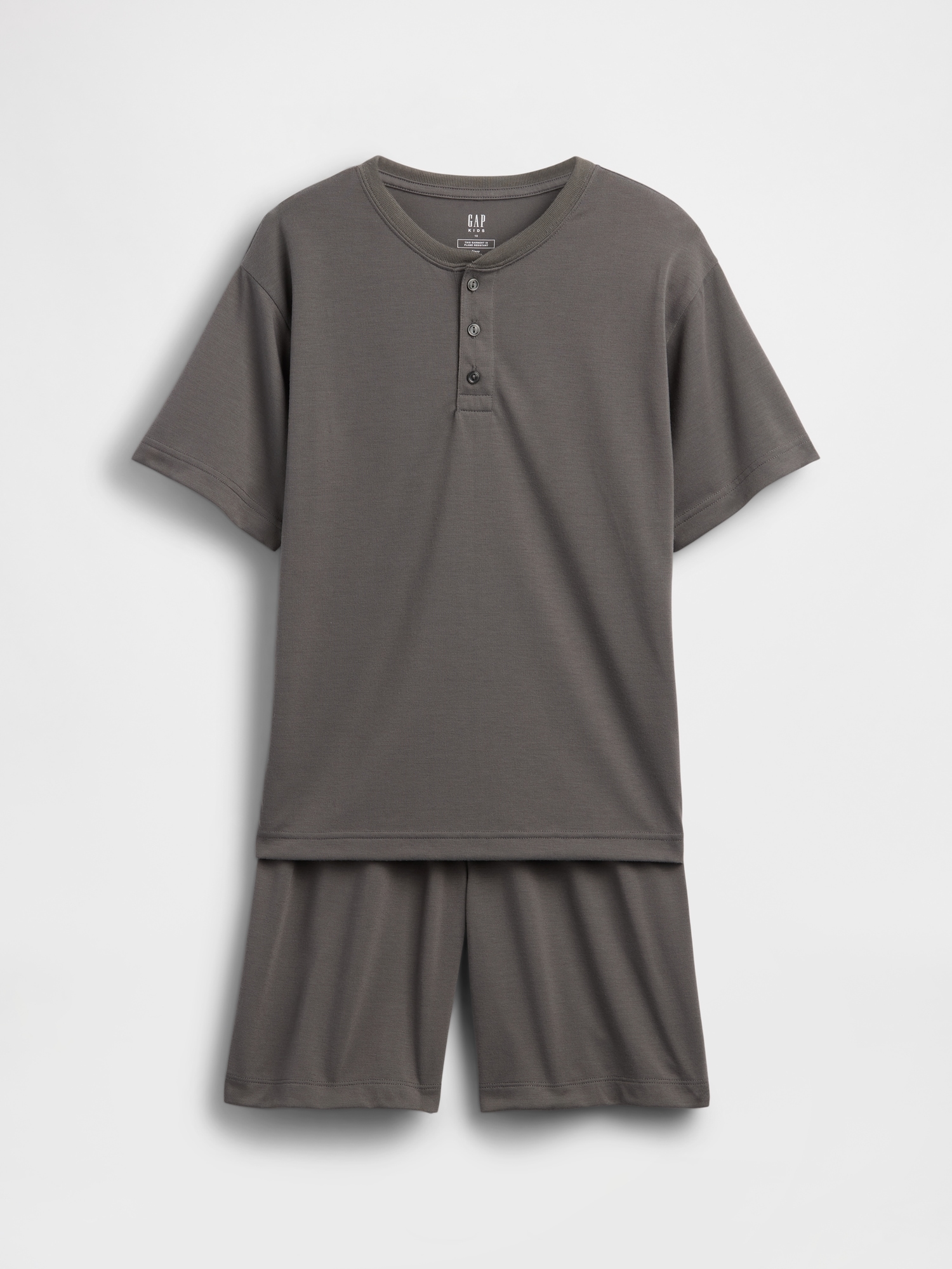 PYJAMA HENLEY EN MATIÈRE RECYCLÉE POUR ENFANT