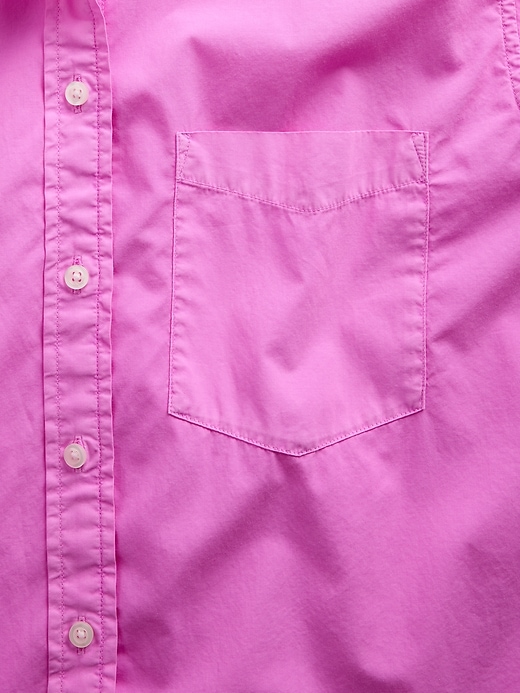 Image number 4 showing, Organic Cotton Poplin Big Shirt