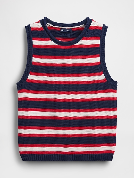 L'image numéro 5 présente Gilet en tricot 100 % coton