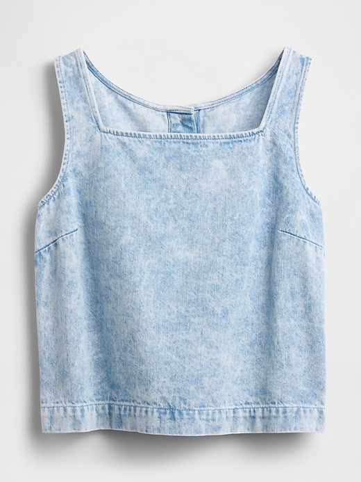 Image number 5 showing, Denim Crop Shell Tank Top