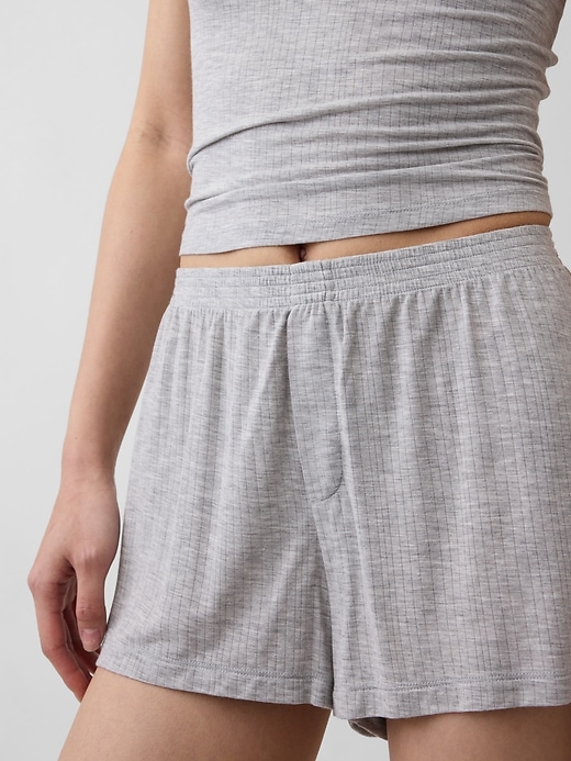 Image number 5 showing, Softest UltraFine Rib Modal PJ Shorts