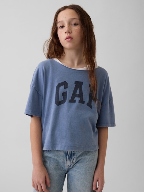 Kids Oversized Wide-Neck T-Shirt