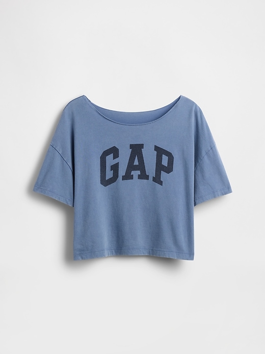 Image number 2 showing, Kids Oversized Wide-Neck T-Shirt
