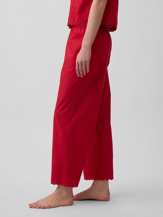 L'image numéro 3 présente Pantalon brodé de pyjama