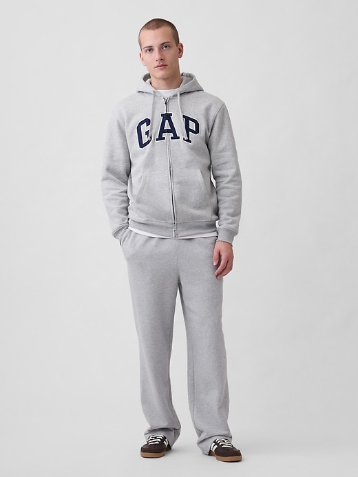 L'image numéro 2 présente Veste à capuchon avec logo incurvé VintageDoux pour Adulte