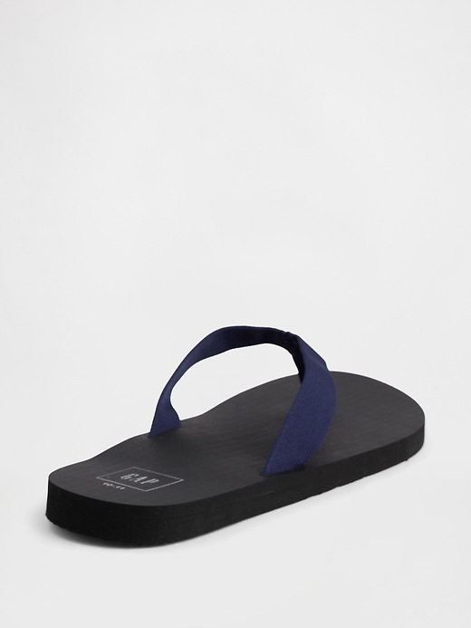 Image number 3 showing, Canvas Flip Flops