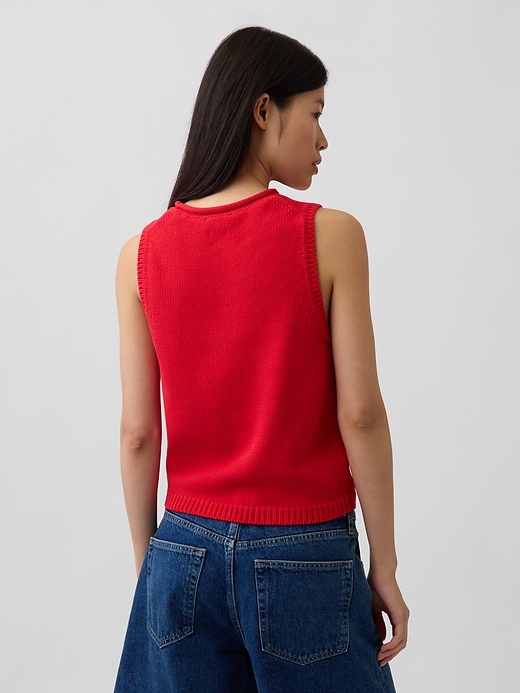 L'image numéro 3 présente Gilet en tricot 100 % coton