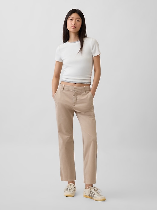 Image number 1 showing, Mid Rise Downtown Khakis