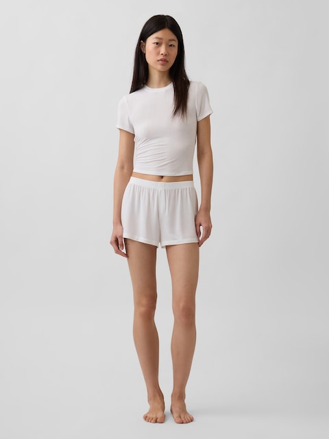 SoftMade Modal Rib PJ Shorts