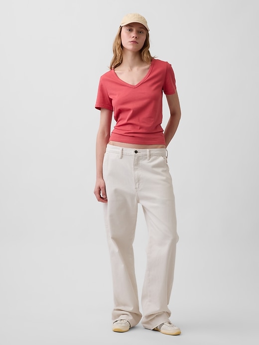 Image number 2 showing, Organic Cotton VintageSoft V-Neck T-Shirt