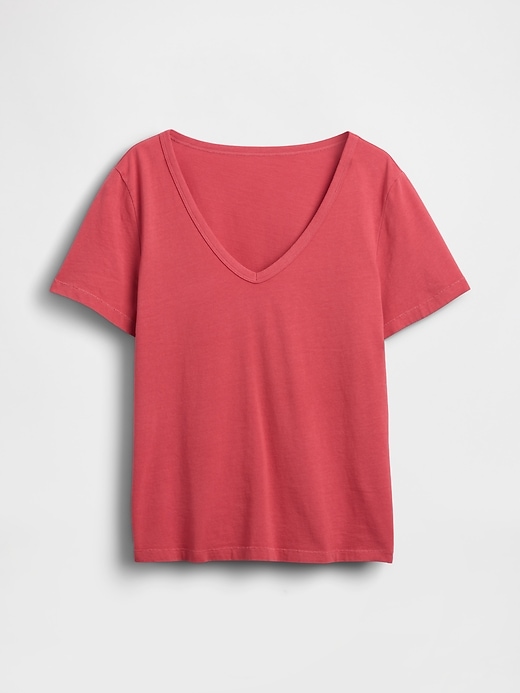 Image number 5 showing, Organic Cotton VintageSoft V-Neck T-Shirt