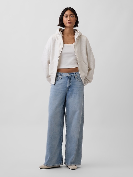 L'image numéro 2 présente Veste à capuchon VintageDoux à couture biseautée