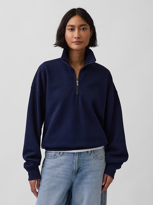 Adult Heavyweight Oversized Quarter-Zip Pullover | Gap
