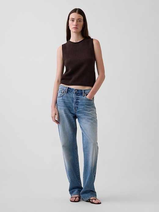 L'image numéro 2 présente Gilet en tricot 100 % coton