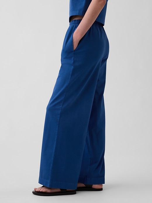 L'image numéro 3 présente Pantalon en tricot à jambe large